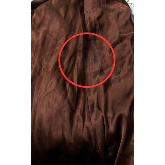 The Great Brown Long Maxi Dress Short Puff Sleeve Ruffle Festive S-1 NWD 278045 - Picture 7 of 7